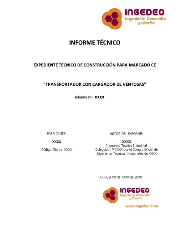 PDF Expediente Construcción Marcado CE Cargador Ventosas