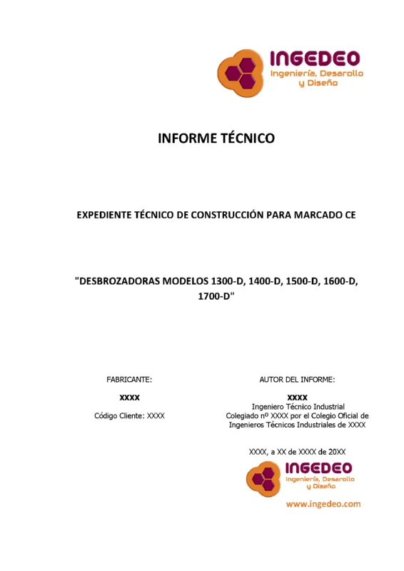 PDF Expediente Construcción Marcado CE Desbrozadora Forestal